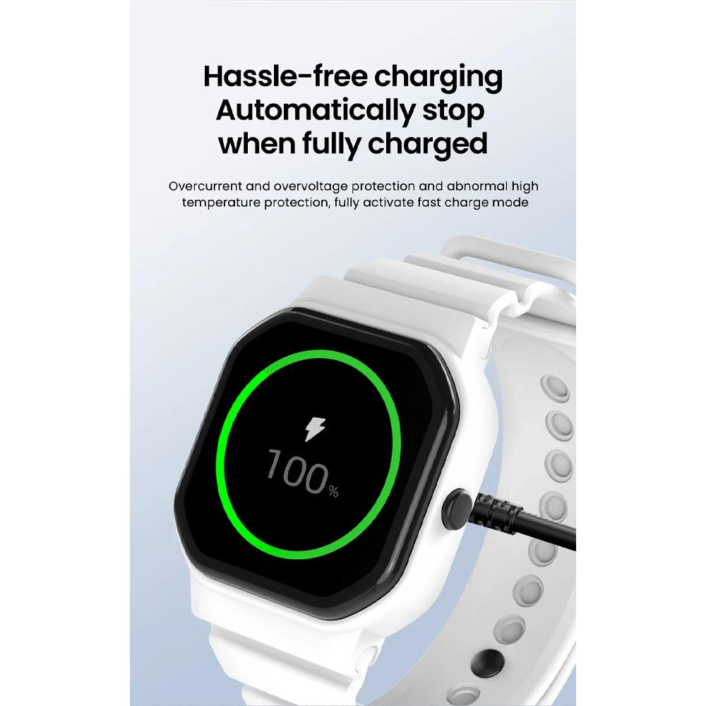 SPENIX Charger Smartwatch Magnetic Wireless Pengisian Cepat, Perlindungan Ganda, Koneksi USB Universal