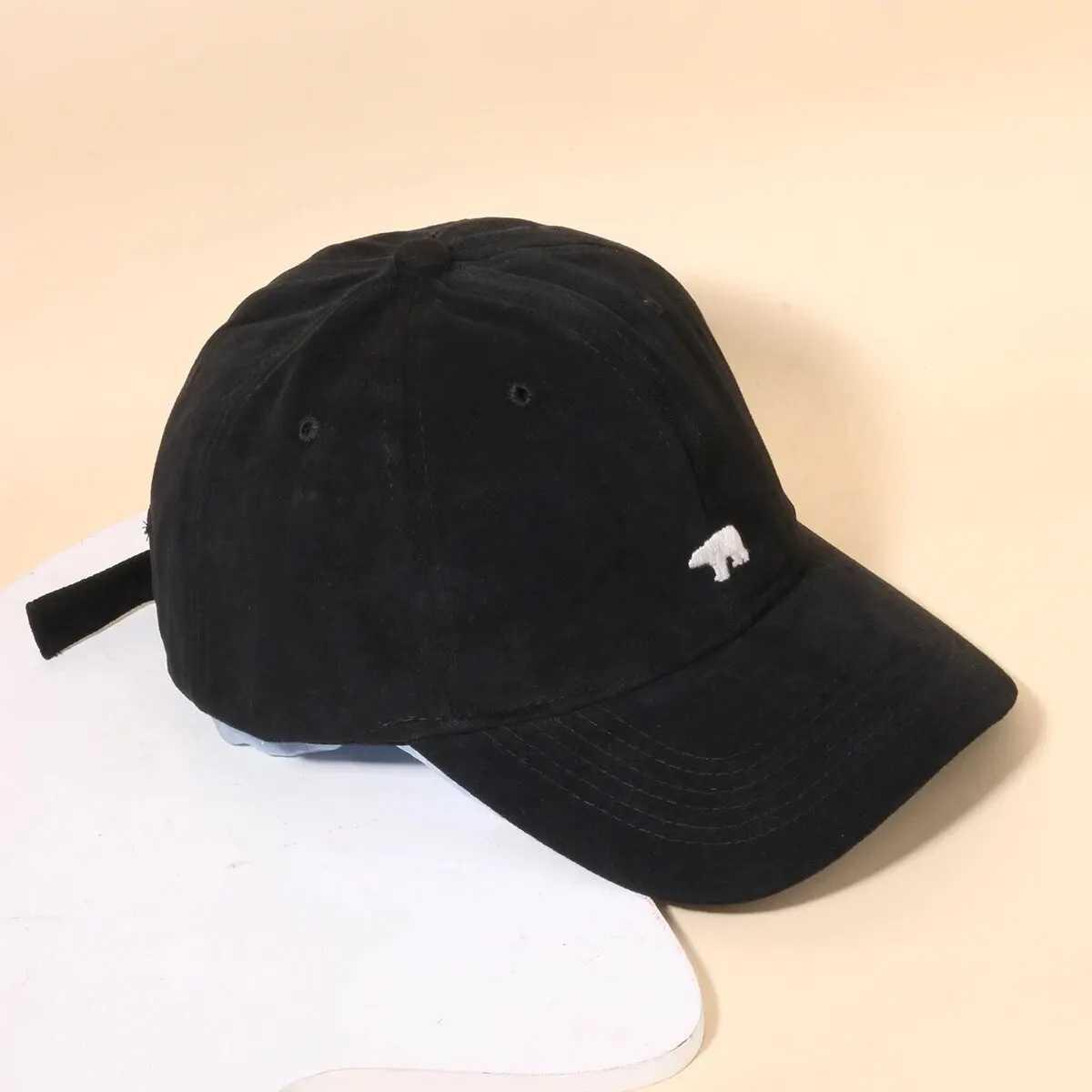 Bearlu Topi Baseball Cap Bordir Polar Bear Upgrade Gaya dengan Perlindungan Matahari dan Tampilan Trendi