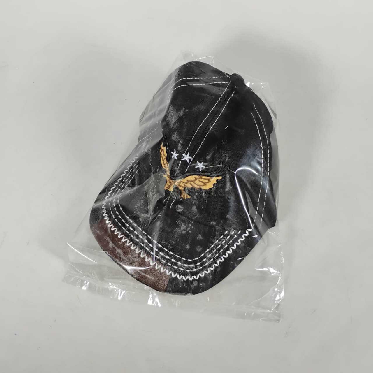 Wokra Topi Baseball Cap Bordir Adjustable Eagle Perlindungan Matahari, Gaya Modern