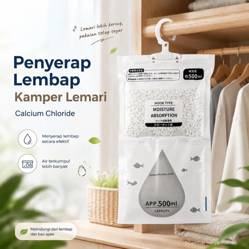 ATS Penyerap Lembap Lemari Pakaian Menjaga Pakaian Tetap Kering, Hemat Tempat