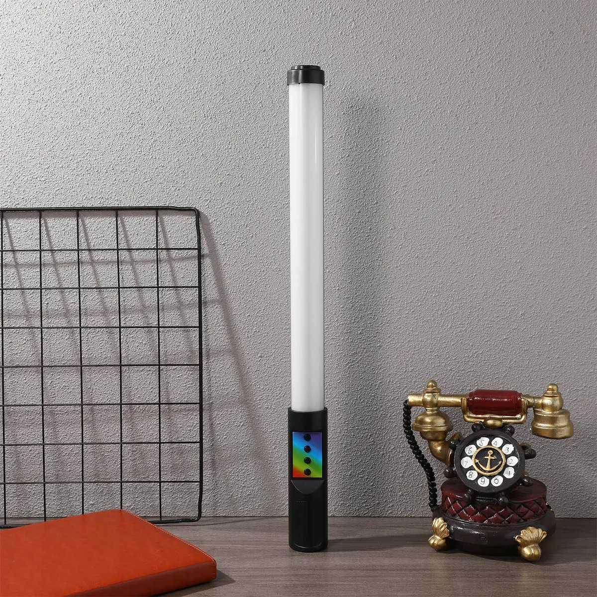 LUXCEO Lampu Fill Light Stick Remote RGBW Portable Cahaya Terang, Warna Fleksibel