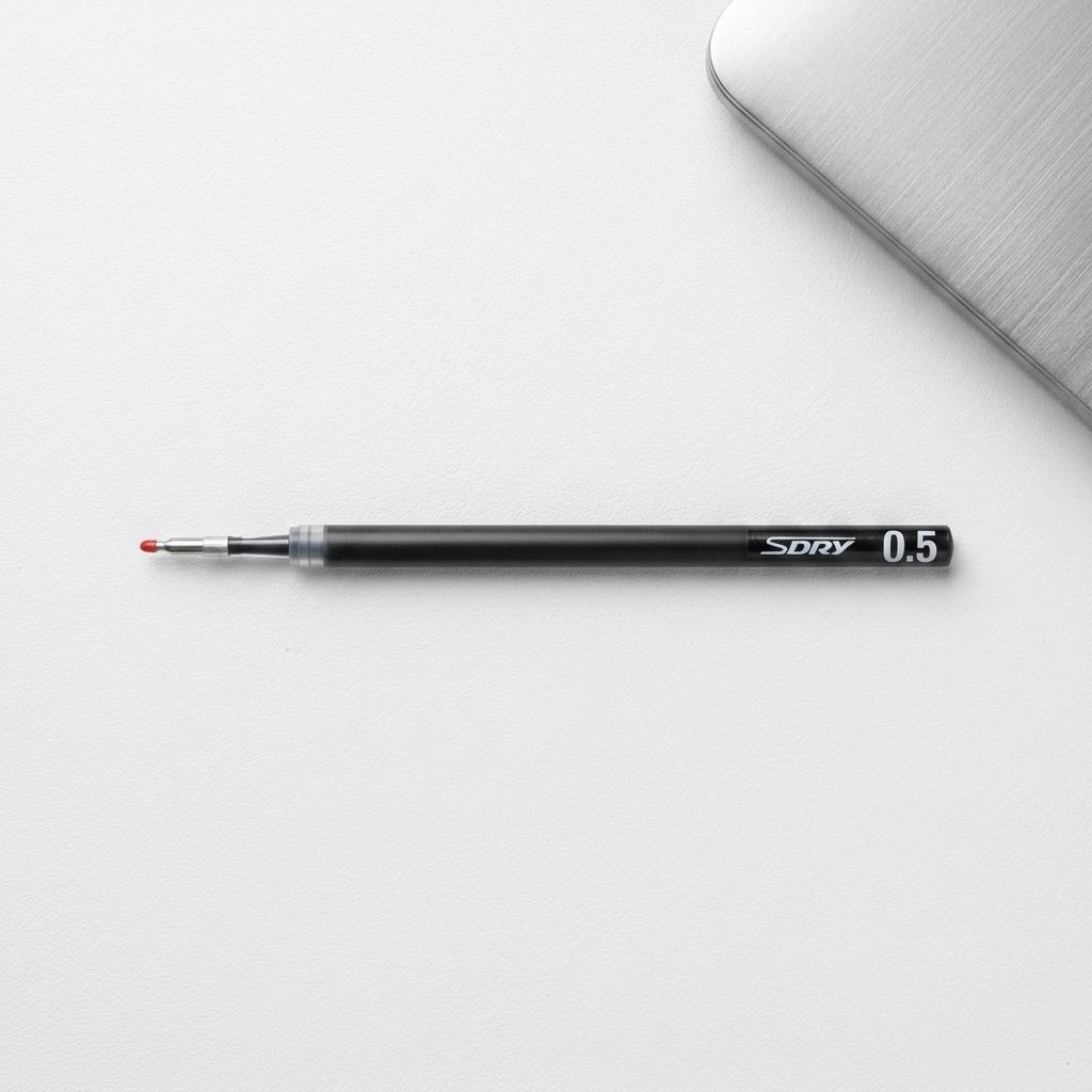 Kaco Refill Pena Pulpen Gel Hitam 0.5mm for Kaco PURE Menulis Rapi Tanpa Tinta, Desain Elegan