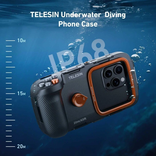 TELESIN Smartphone Diving Case Grip Bluetooth IP68 Abadikan Momen Bawah Air dengan Lebih Mudah
