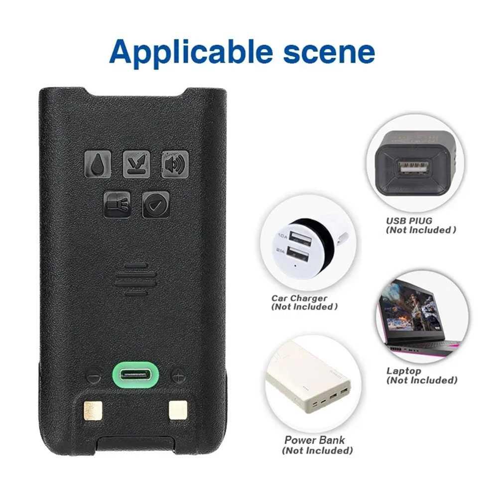 Baofeng Baterai Walkie Talkie for UV-9R Plus UV-9R Pro BL-9, Long-Lasting Power Solution
