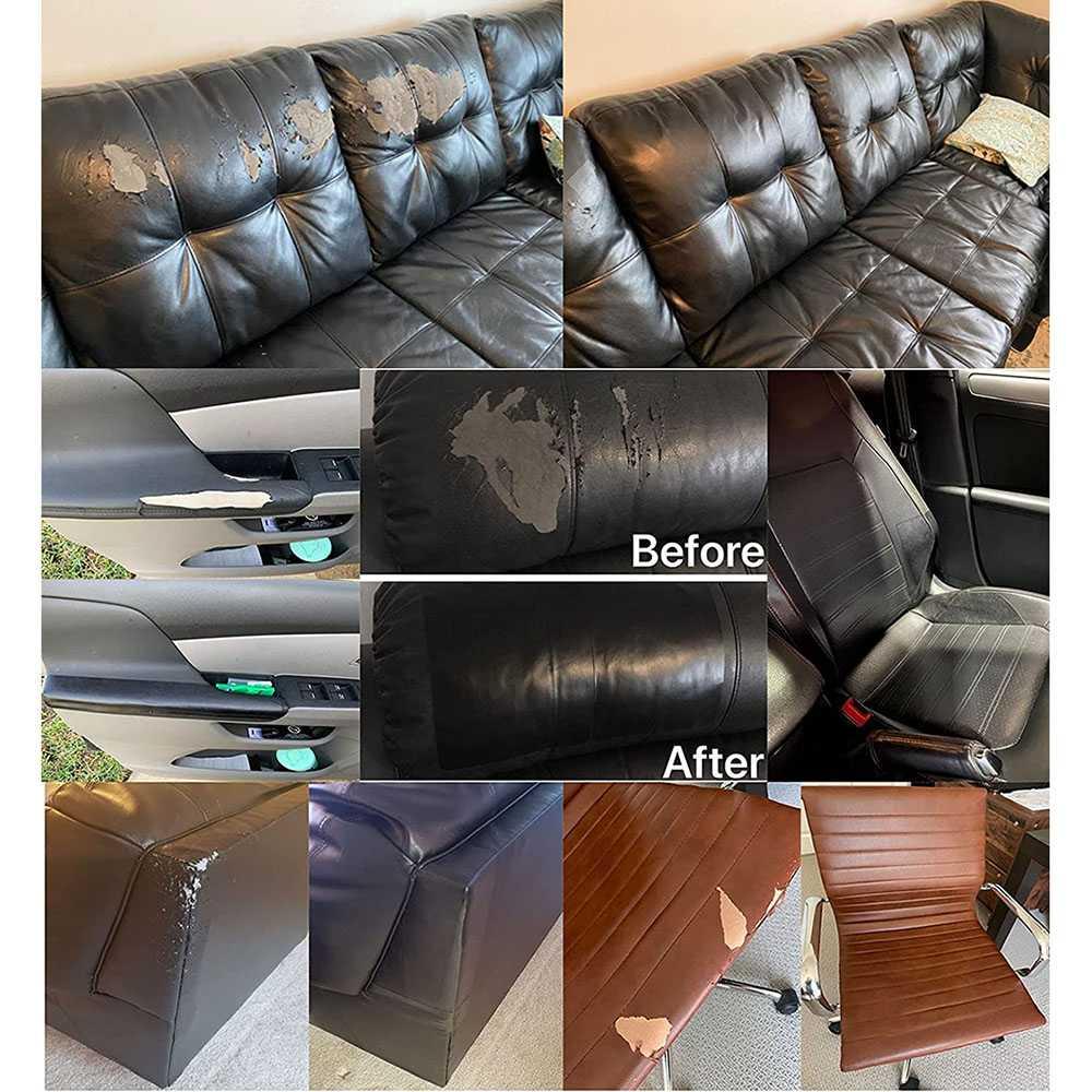 QJH Stiker Tambal Sofa Kulit Sintetis Solusi Praktis Memperbaiki Robekan, Tampilan Mewah, Waterproof