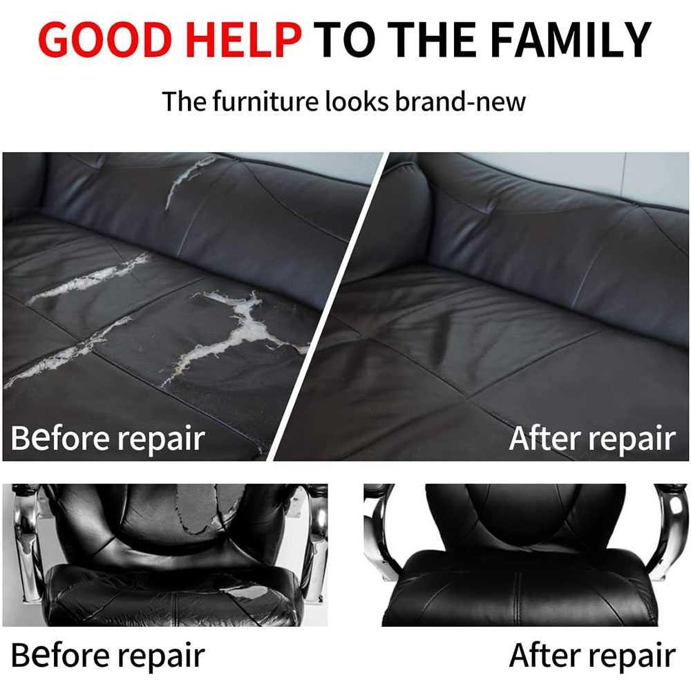 QJH Stiker Tambal Sofa Kulit Sintetis Solusi Praktis Memperbaiki Robekan, Tampilan Mewah, Waterproof