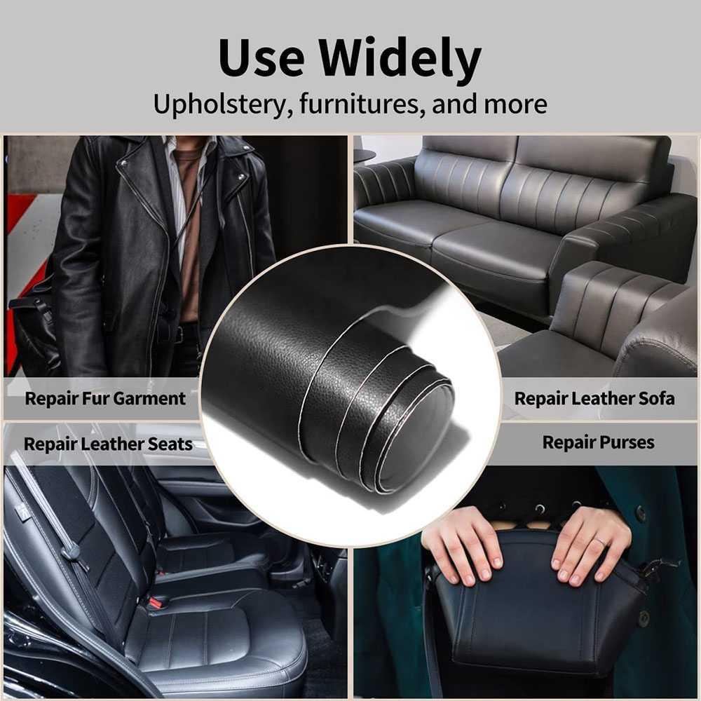 QJH Stiker Tambal Sofa Kulit Sintetis Solusi Praktis Memperbaiki Robekan, Tampilan Mewah, Waterproof