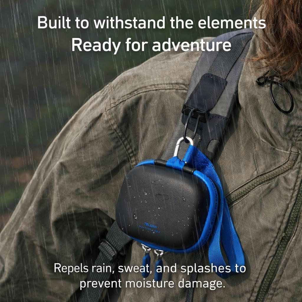 TELESIN Tas Kamera Aksi Mini DJI OSMO 360 Waterproof Shockproof EVA Perlindungan Maksimal, Mobilitas Tinggi