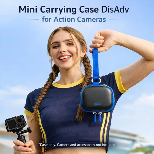 TELESIN Tas Kamera Aksi Mini DJI OSMO 360 Waterproof Shockproof EVA Perlindungan Maksimal, Mobilitas Tinggi