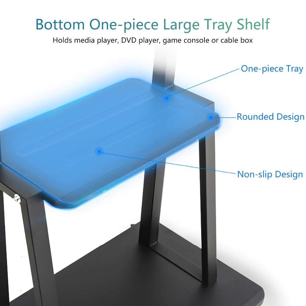 Taffware Bracket TV Floor Stand Wheel VESA 100x100 40-85 Inch Fleksibel Mobilitas & Posisi Optimal, Desain Kokoh