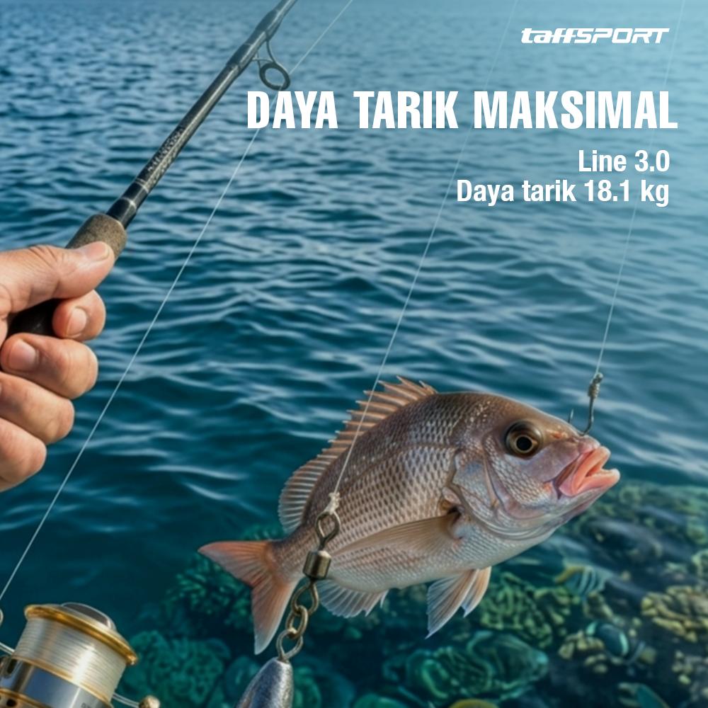 TaffSPORT MINGHAN Senar Pancing PE Braided Line Kuat dan Tahan Lama, Cocok untuk Segala Medan
