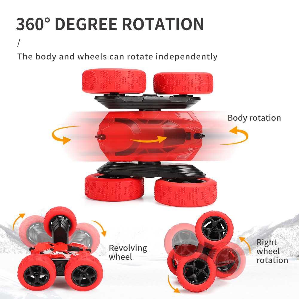 JJRC Remote Control RC Stunt Buggy Car Mobil RC Super Cepat untuk Hadiah Anak Laki-laki Pecinta Mobil, Fitur Flip 360°