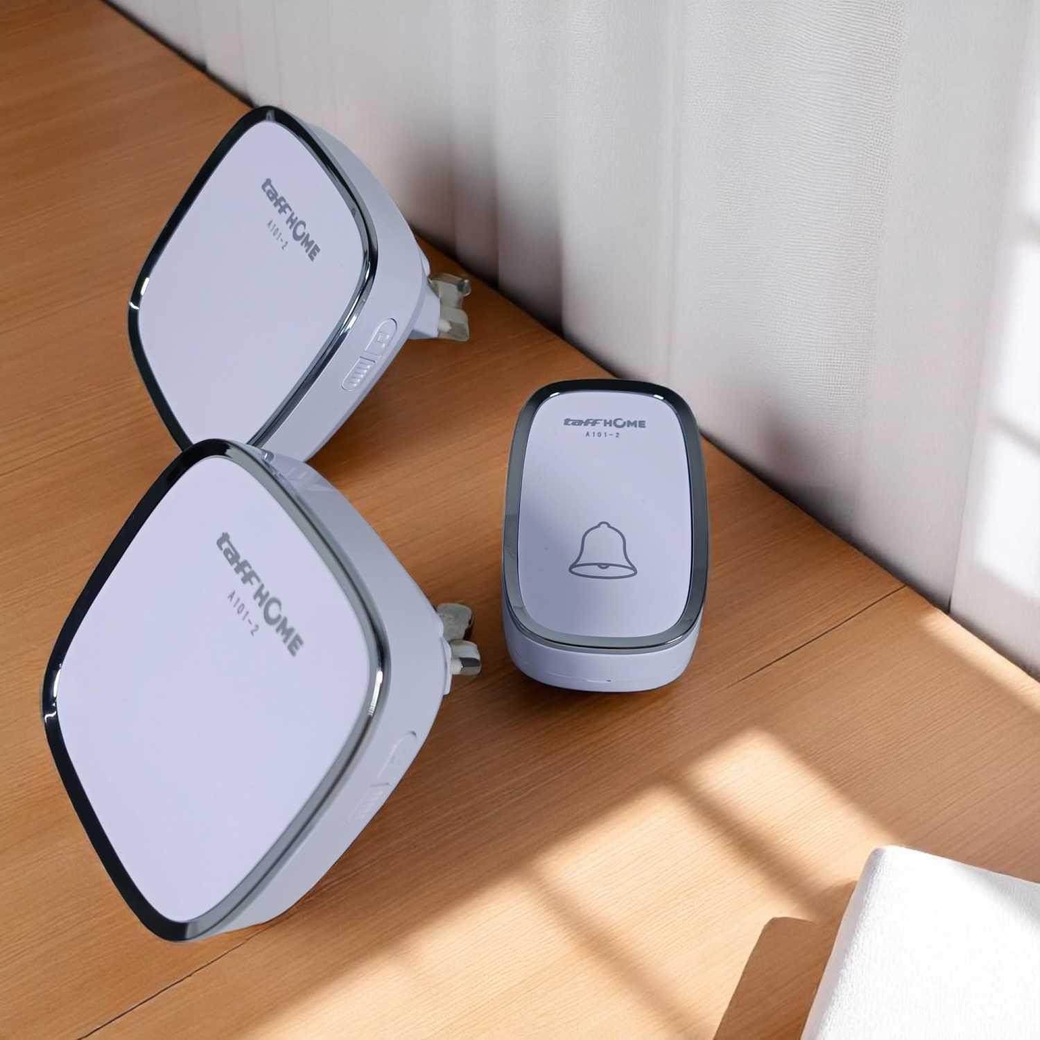 TaffHOME Bel Pintu Wireless Doorbells 59 Nada Praktis & Stylish, Instalasi Mudah