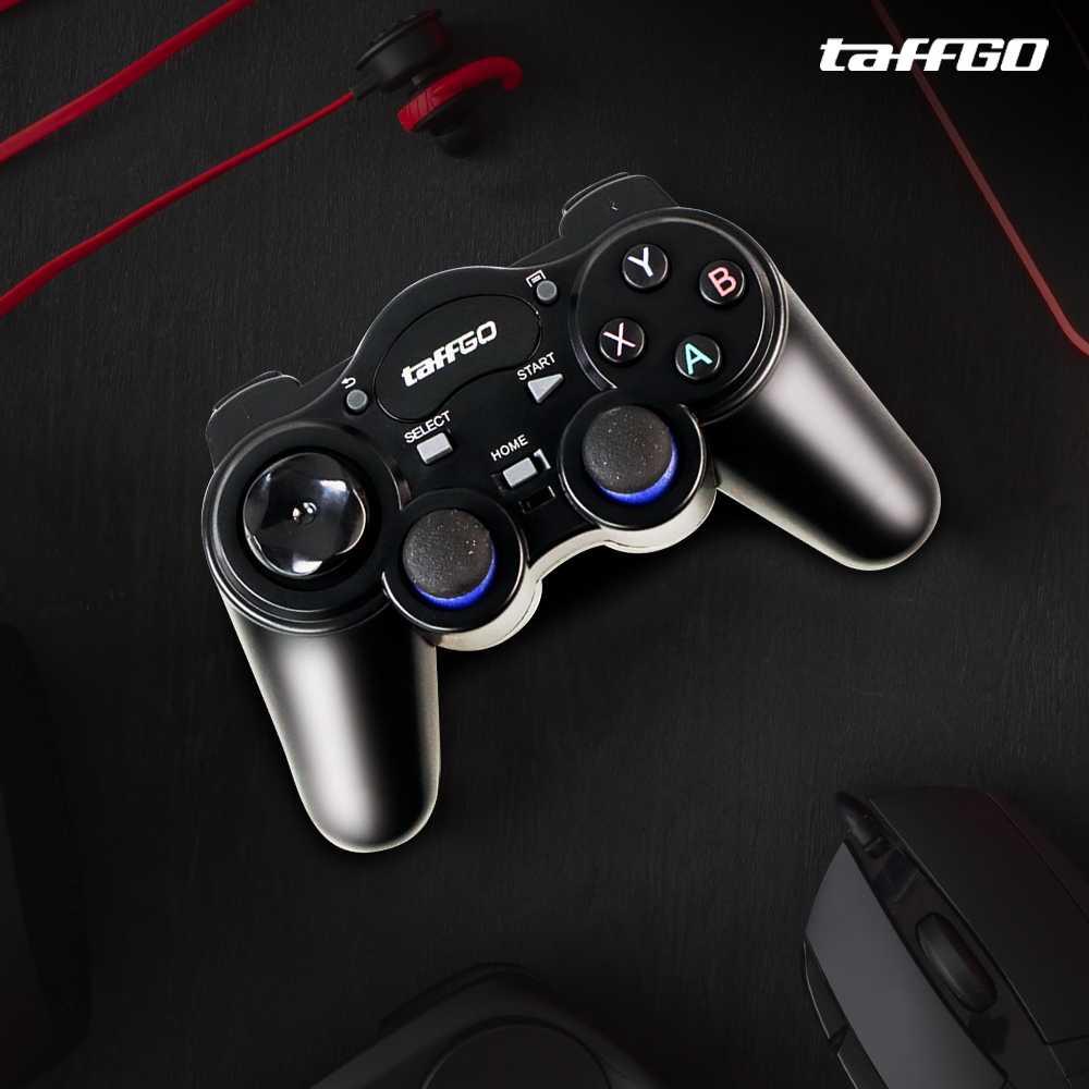 TaffGO Wireless Gamepad Joystick Desain Ergonomis, Koneksi Stabil