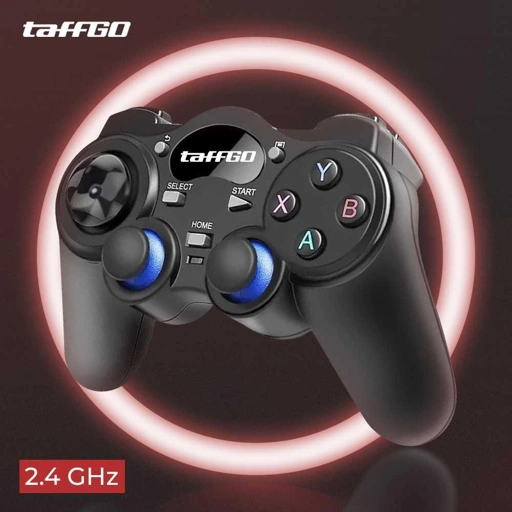 TaffGO Wireless Gamepad Joystick Desain Ergonomis, Koneksi Stabil