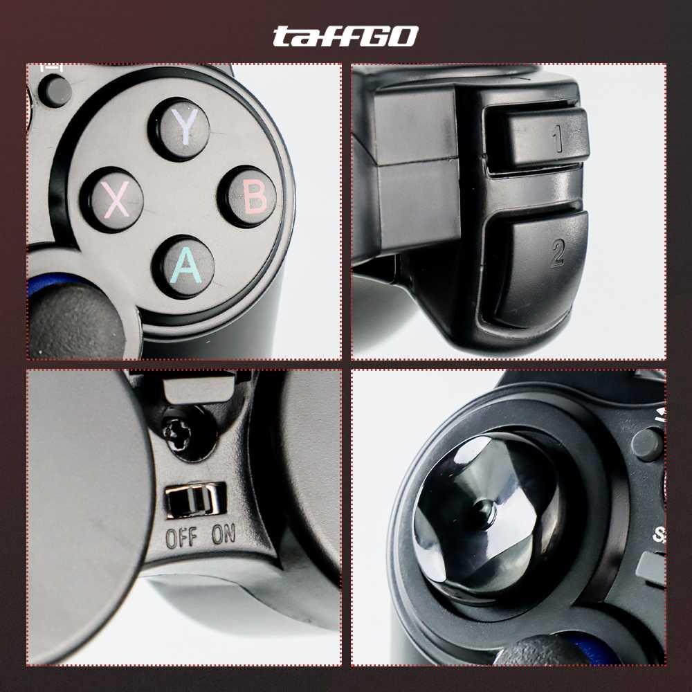 TaffGO Wireless Gamepad Joystick Desain Ergonomis, Koneksi Stabil