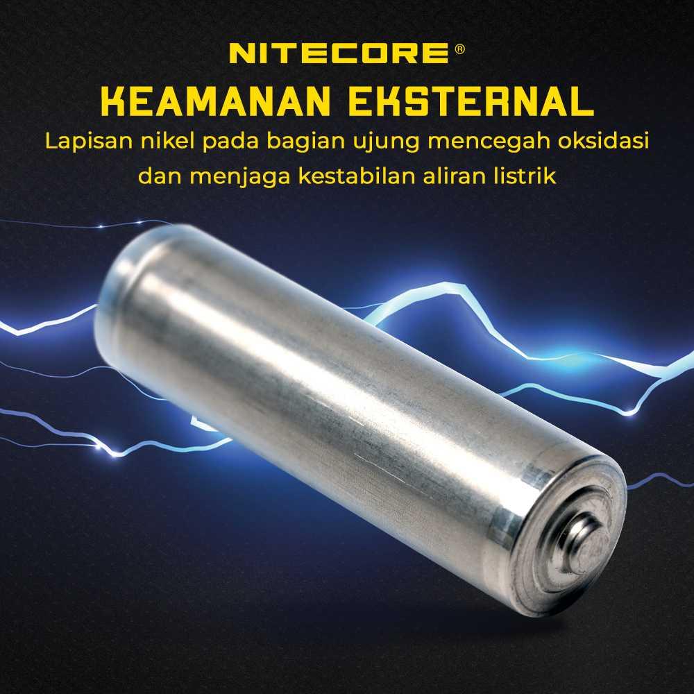 NITECORE Baterai Isi Ulang 14500 Li-ion 750 mAh Dual Charging System, Stabil Daya, Tegangan Konsisten Praktis dan Efisien