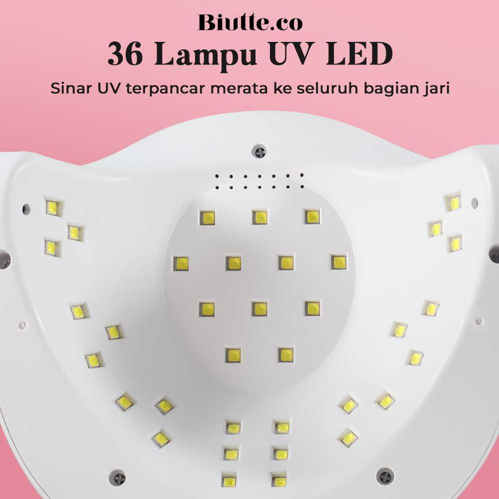 Biutte.co Pengering Kutek Kuku UV LED 72 W - Kering Cepat, Hemat Waktu, Desain Modern