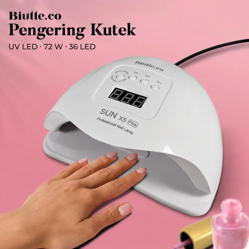 Biutte.co Pengering Kutek Kuku UV LED 72 W - Kering Cepat, Hemat Waktu, Desain Modern