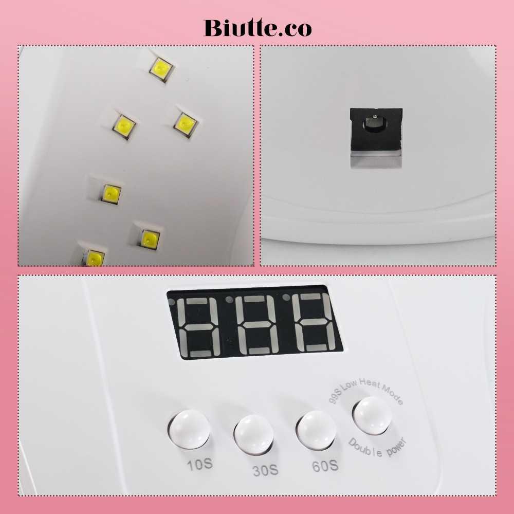 Biutte.co Pengering Kutek Kuku UV LED 72 W - Kering Cepat, Hemat Waktu, Desain Modern
