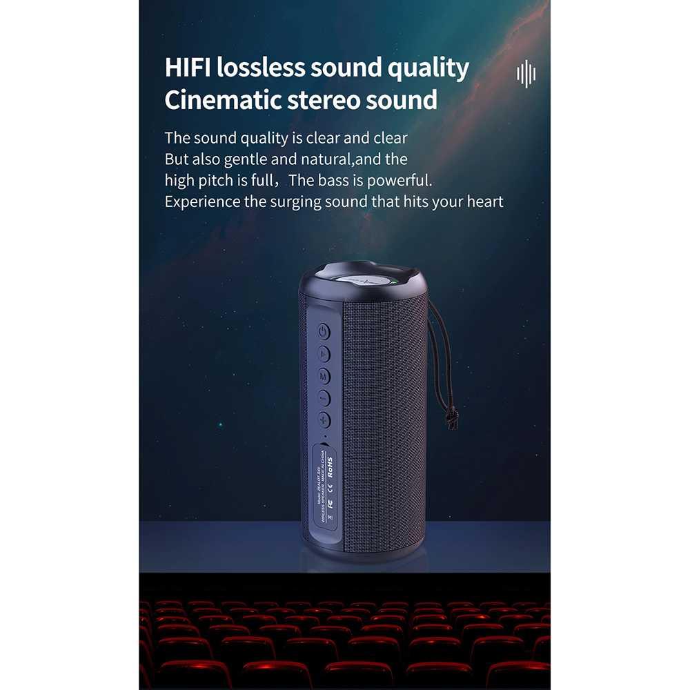 ZEALOT Speaker Bluetooth Portable Subwoofer Suara Bass Menggelegar, Cocok untuk Aktivitas Luar Ruangan