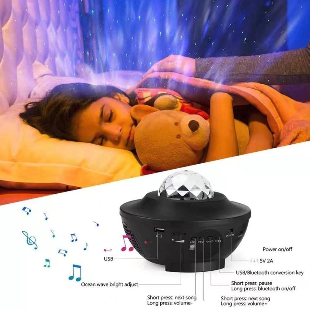 TaffLED Lampu Tidur Proyektor RGBW Active Speaker Bluetooth Suasana Estetik dan Relaksasi, Desain Modern