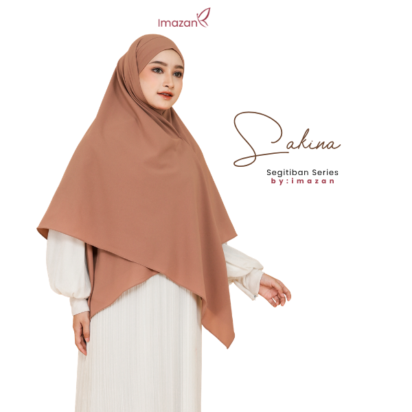 IMAZAN Khimar Segitiga Bandana Syari French Square Hijab Bandana Instan Praktis Chamomile Moist Premium Sakina Series