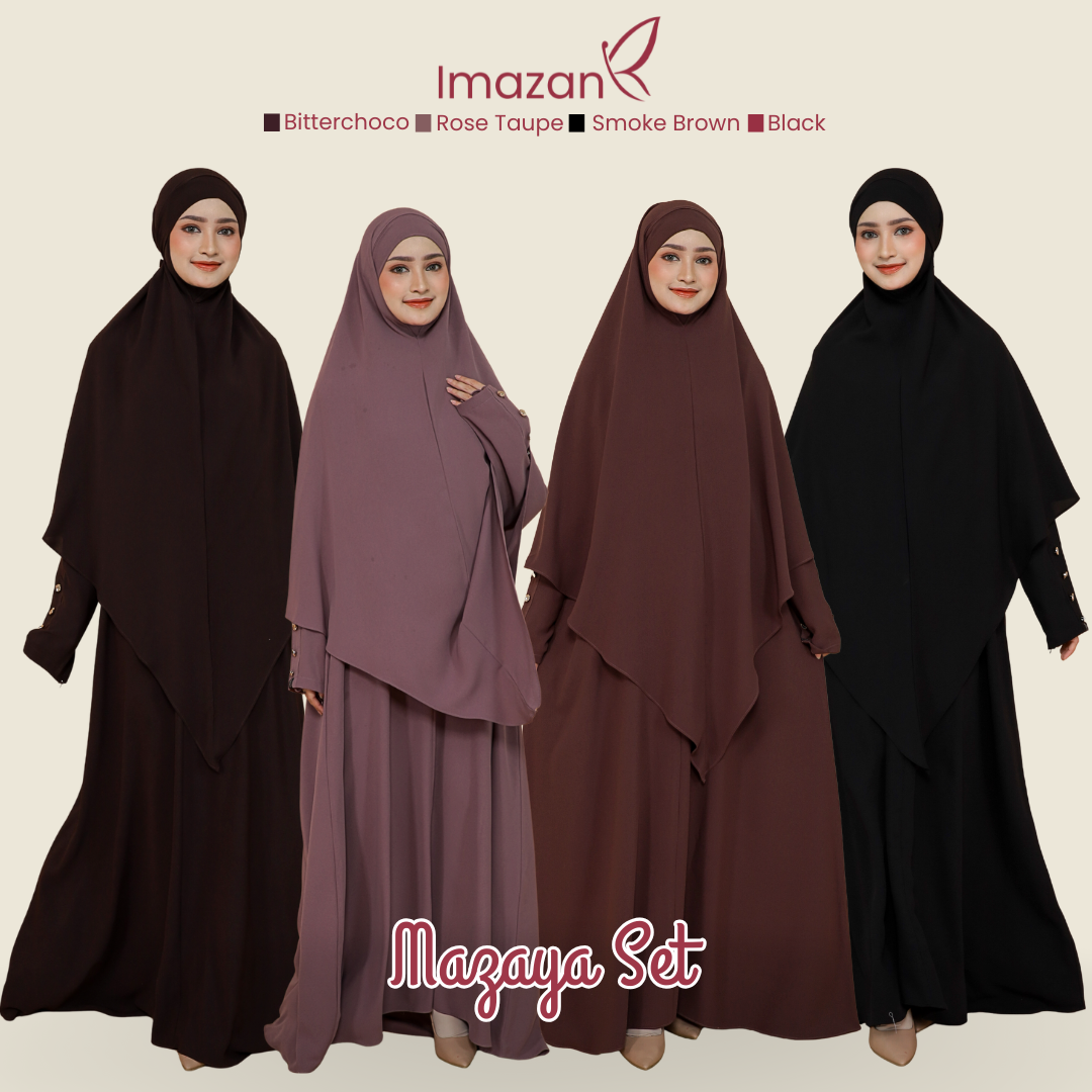 IMAZAN Gamis Mazen Anti UV One Set Mazaya Series