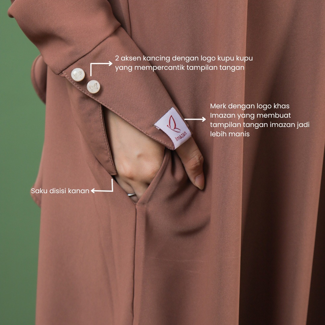 IMAZAN Abaya Khimar Bandana Gamis Wanita Safwa Series