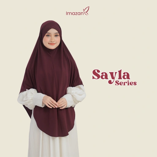 Image of IMAZAN Khimar Bandana Syar’i Jersey Korea Premium Khiban Malay Hijab Kekinian Sayla Series