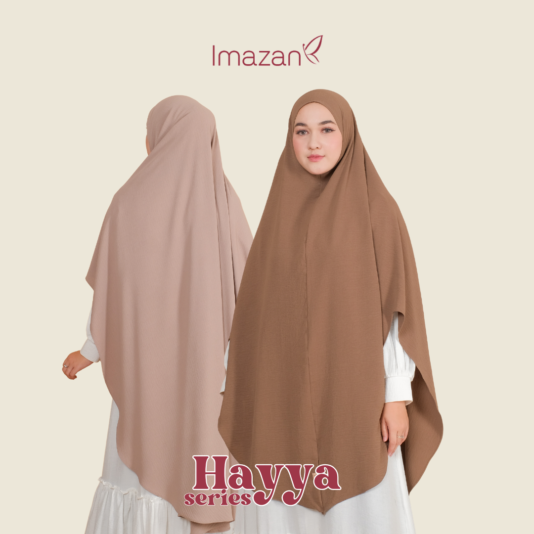 IMAZAN Khimar Crinkle Airflow NonPad Jumbo Hayya Series