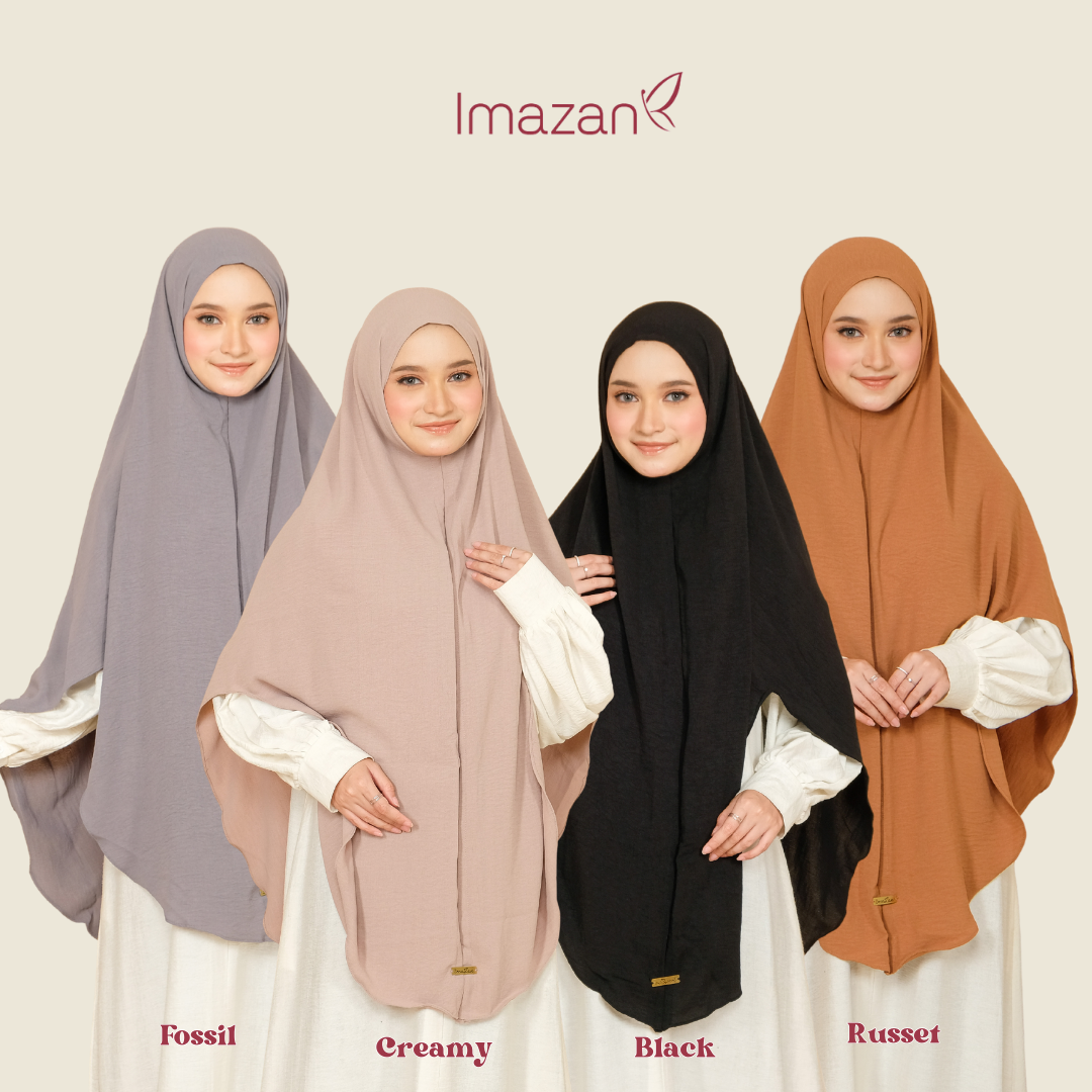 IMAZAN Khimar Crinkle Airflow Premium Non Pad Hava Series