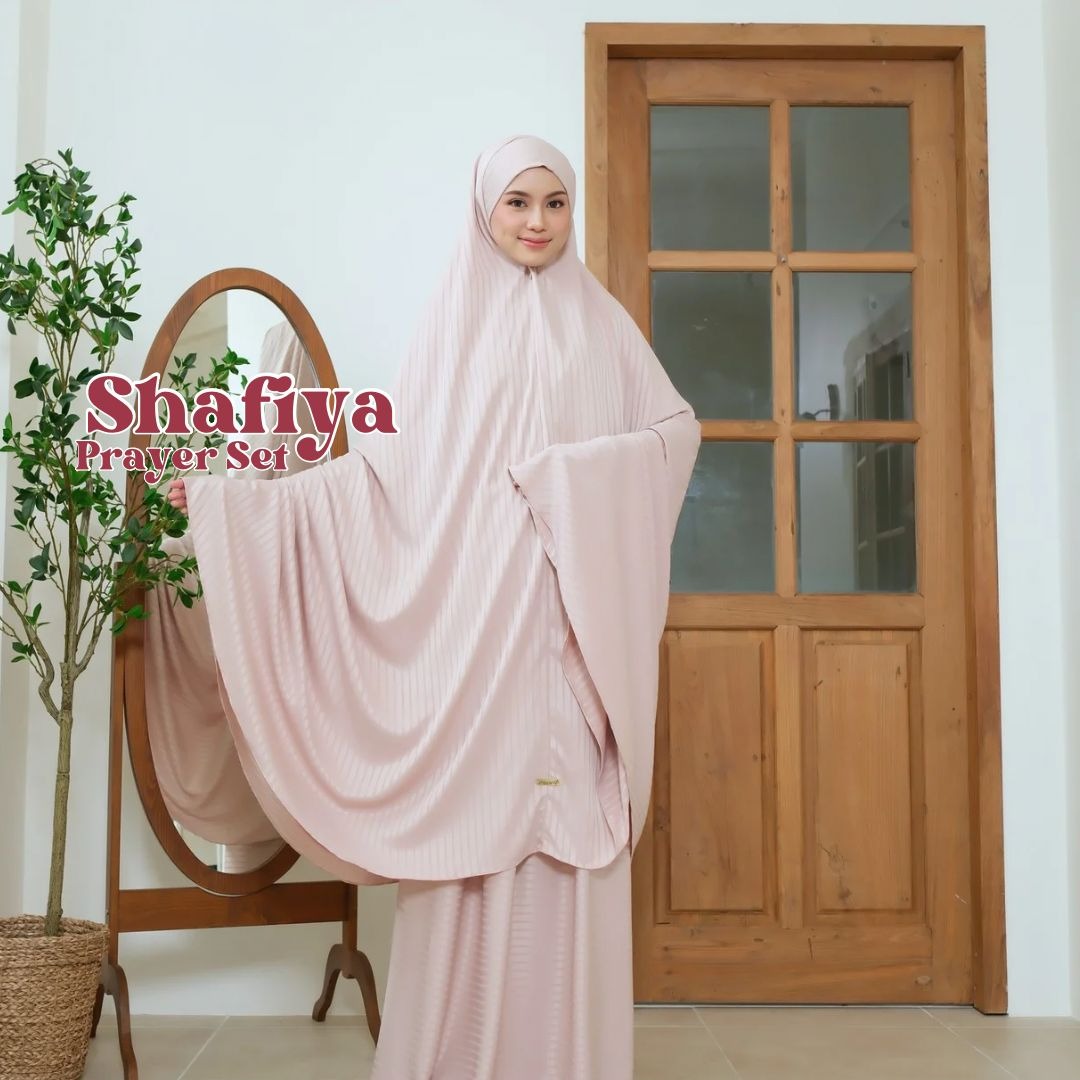 IMAZAN Mukena Stripe Silk Premium Shafiya Series Prayer Set