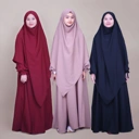 IMAZAN Abaya One Set French Khimar Gamis Syari Madeena Series
