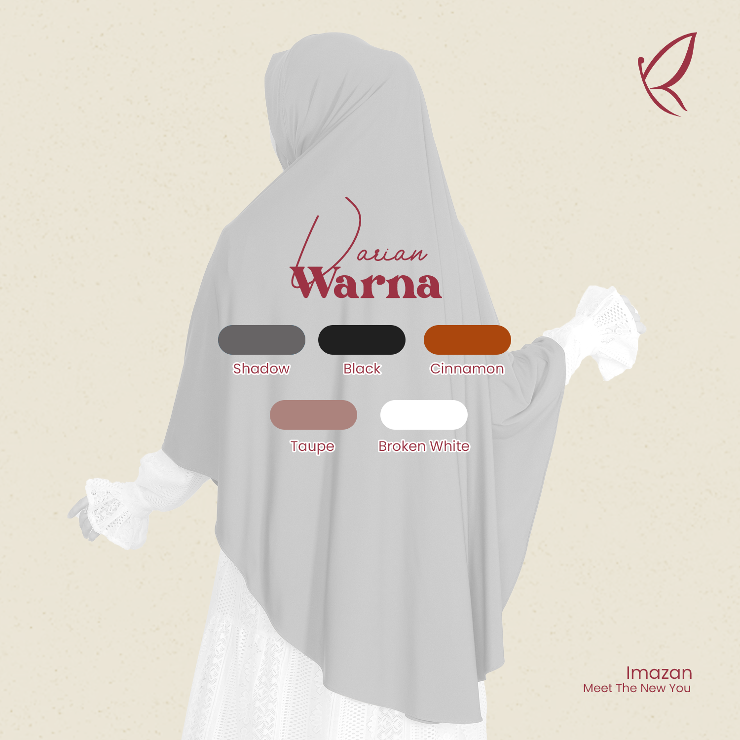 IMAZAN Hijab Dagu Malaysia Jumbo Jersey Ayra Series