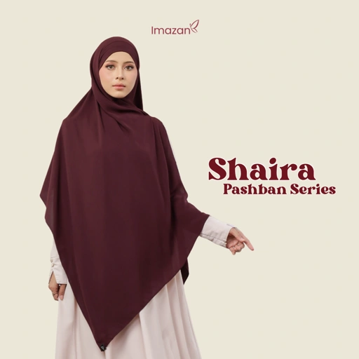 Image of IMAZAN Pashmina Bandana Anti UV Maheen Jumbo Pashban Syari Hijab Instan Adem & Flowy Shaira Series