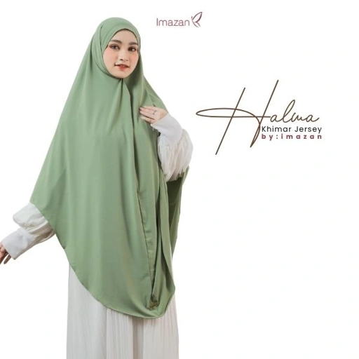 IMAZAN Hijab Syari Jumbo Jersey Korea Non Pet Khimar Syari Halwa