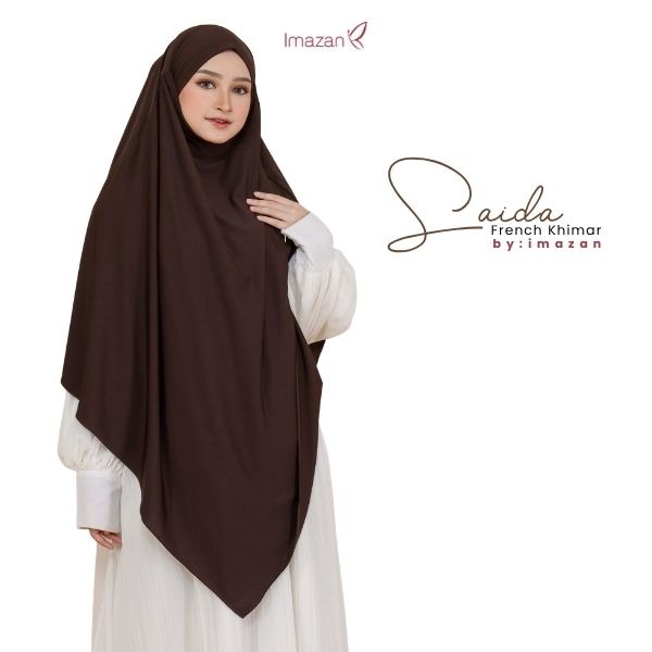 Imazan Saida French Khimar Instan Syari Jumbo Jersey 4 in 1