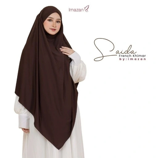 Imazan Saida French Khimar Instan Syari Jumbo Jersey 4 in 1