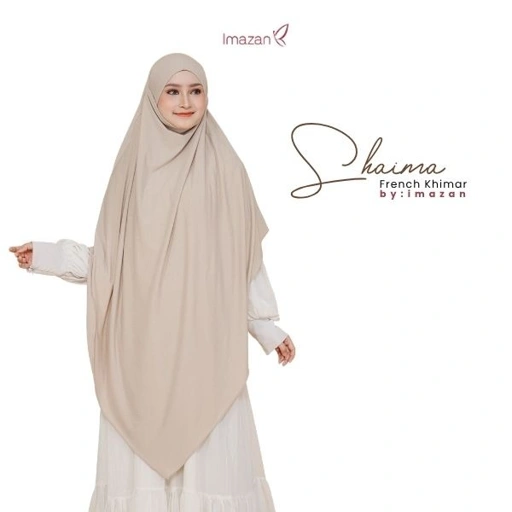 IMAZAN French Khimar Jumbo Hijab Instan Syari Jersey Korea 4 in 1 Bisa Cadar Shaima Series Umroh