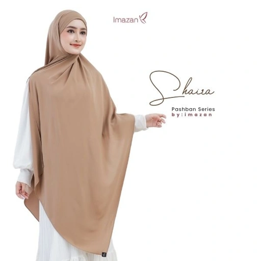 IMAZAN Pashmina Bandana Anti UV Maheen Jumbo Pashban Syari Hijab Instan Adem & Flowy Shaira Series