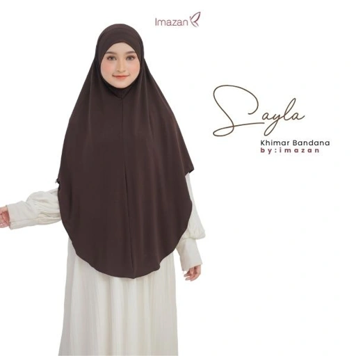 IMAZAN Khimar Bandana Syar’i Jersey Korea Premium Khiban Malay Hijab Kekinian Sayla Series