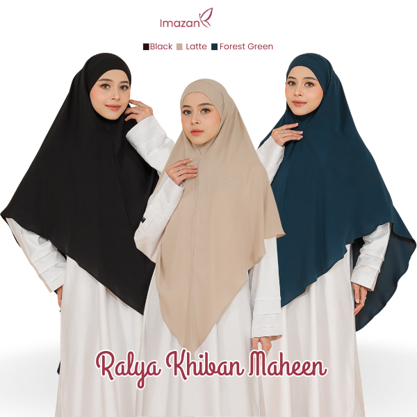 IMAZAN Khiban Maheen Anti UV Khimar Bandana Hijab Instan Syari Ralya Series