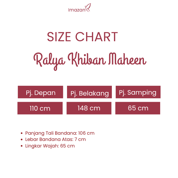IMAZAN Khiban Maheen Anti UV Khimar Bandana Hijab Instan Syari Ralya Series