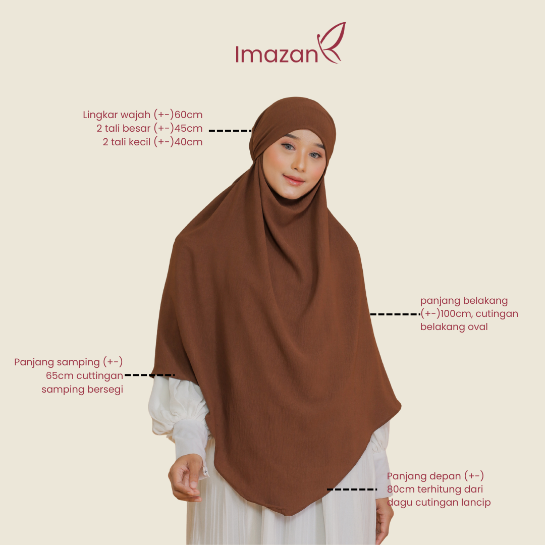 IMAZAN French Khimar Crinkle Airflow Premium Hafsa Series