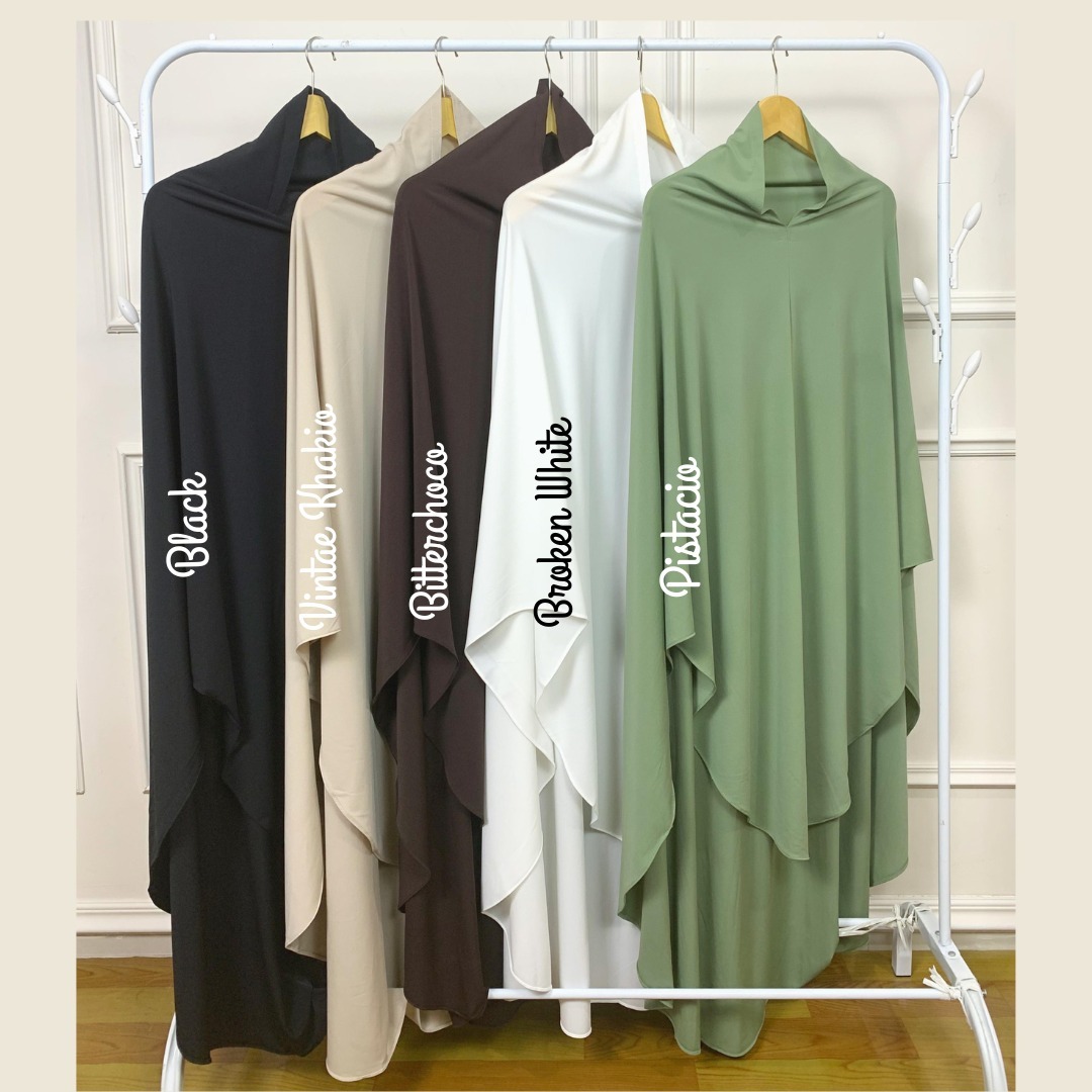IMAZAN Hijab Syari Jumbo Jersey Korea Non Pet Khimar Syari Halwa
