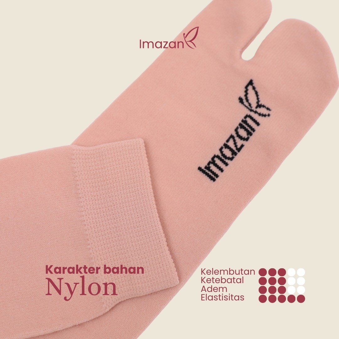 IMAZAN Kaos Kaki Wanita Muslimah Nilon Premium Hijra Series