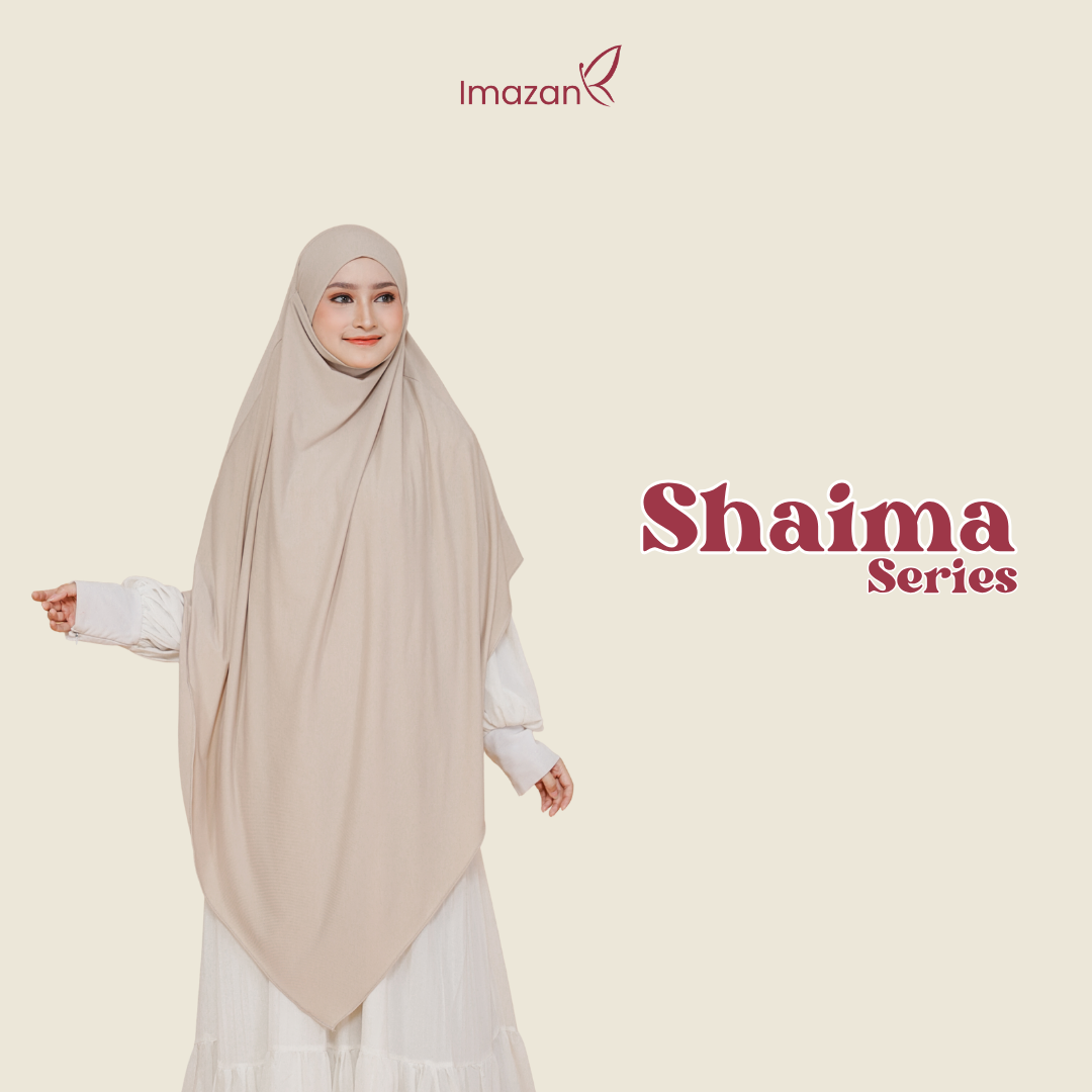 IMAZAN French Khimar Jumbo Hijab Instan Syari Jersey Korea 4 in 1 Bisa Cadar Shaima Series Umroh