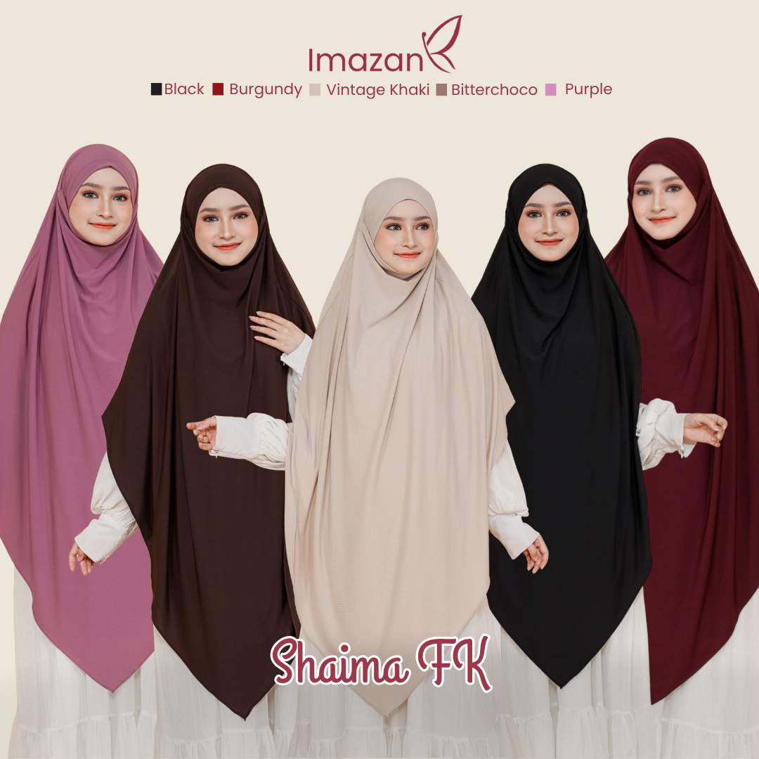 IMAZAN French Khimar Jumbo Hijab Instan Syari Jersey Korea 4 in 1 Bisa Cadar Shaima Series Umroh