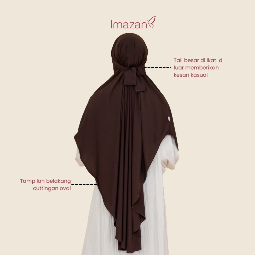Imazan Saida French Khimar Instan Syari Jumbo Jersey 4 in 1